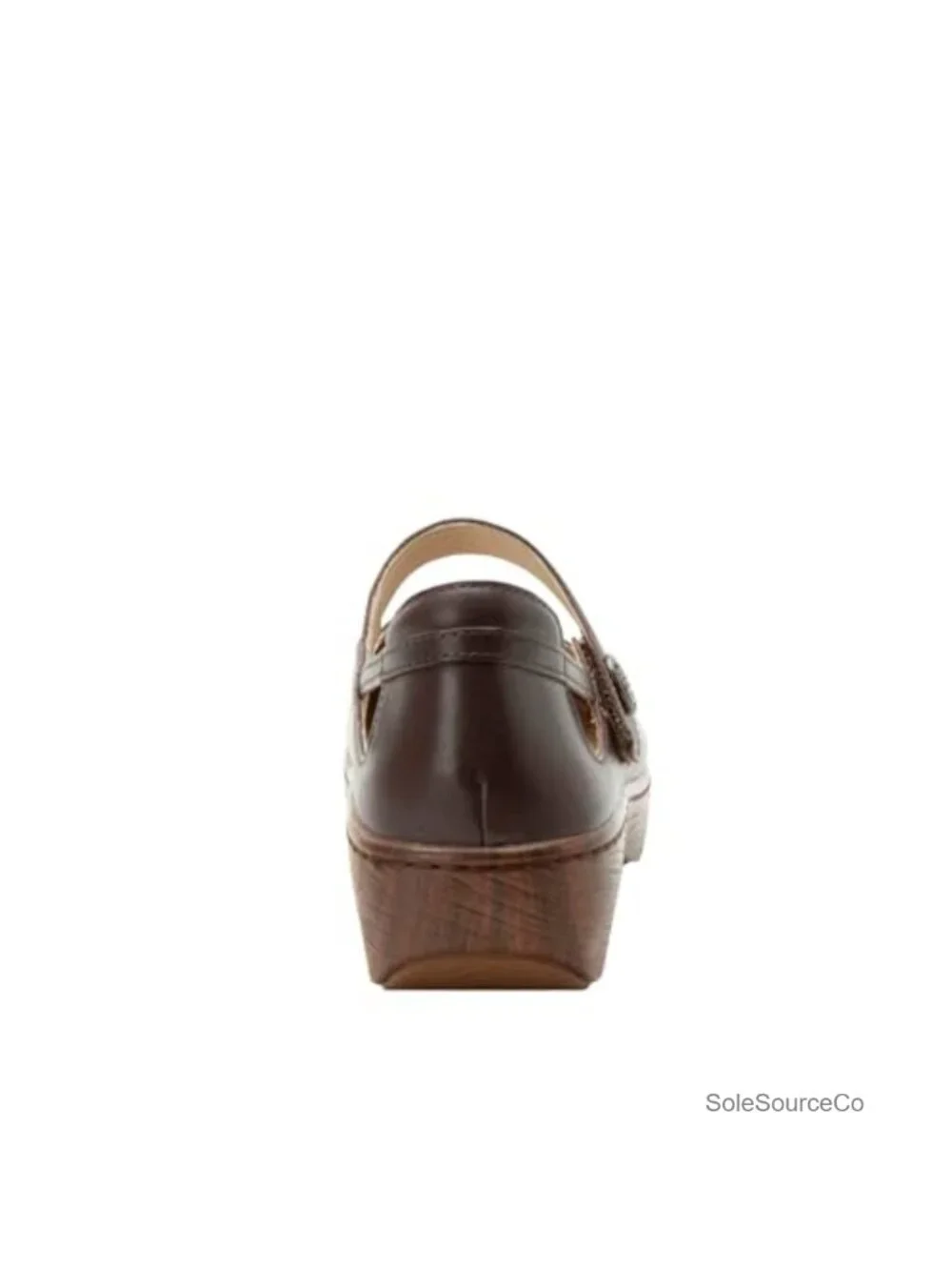 Leather Mary Jane Flats with Arch Support Slip Resistant Adjustable Strap